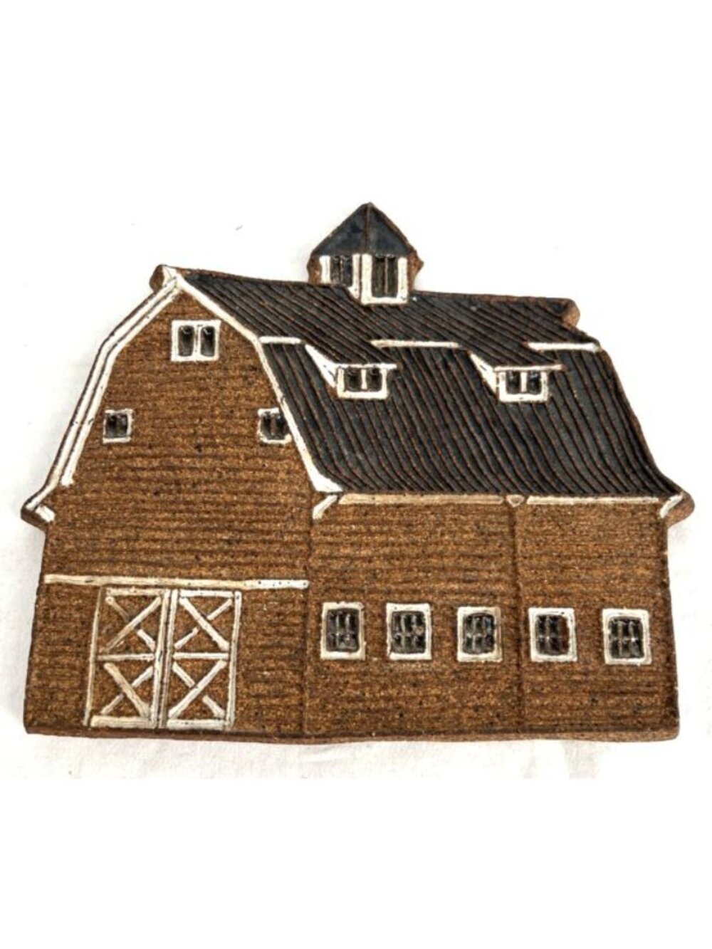 Victoria Little John Ceramic Pottery Barn Trivet 8.5" Handcrafted FLAW